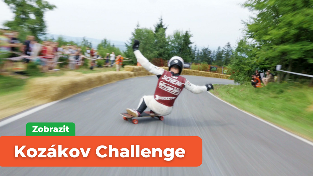 Kozákov Challenge - longboard downhill ČR