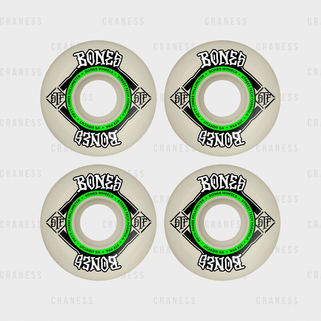 Bones skate kolečka STF Sidecuts 53mm V5 99a 53mm / V5 - skateshop Craness