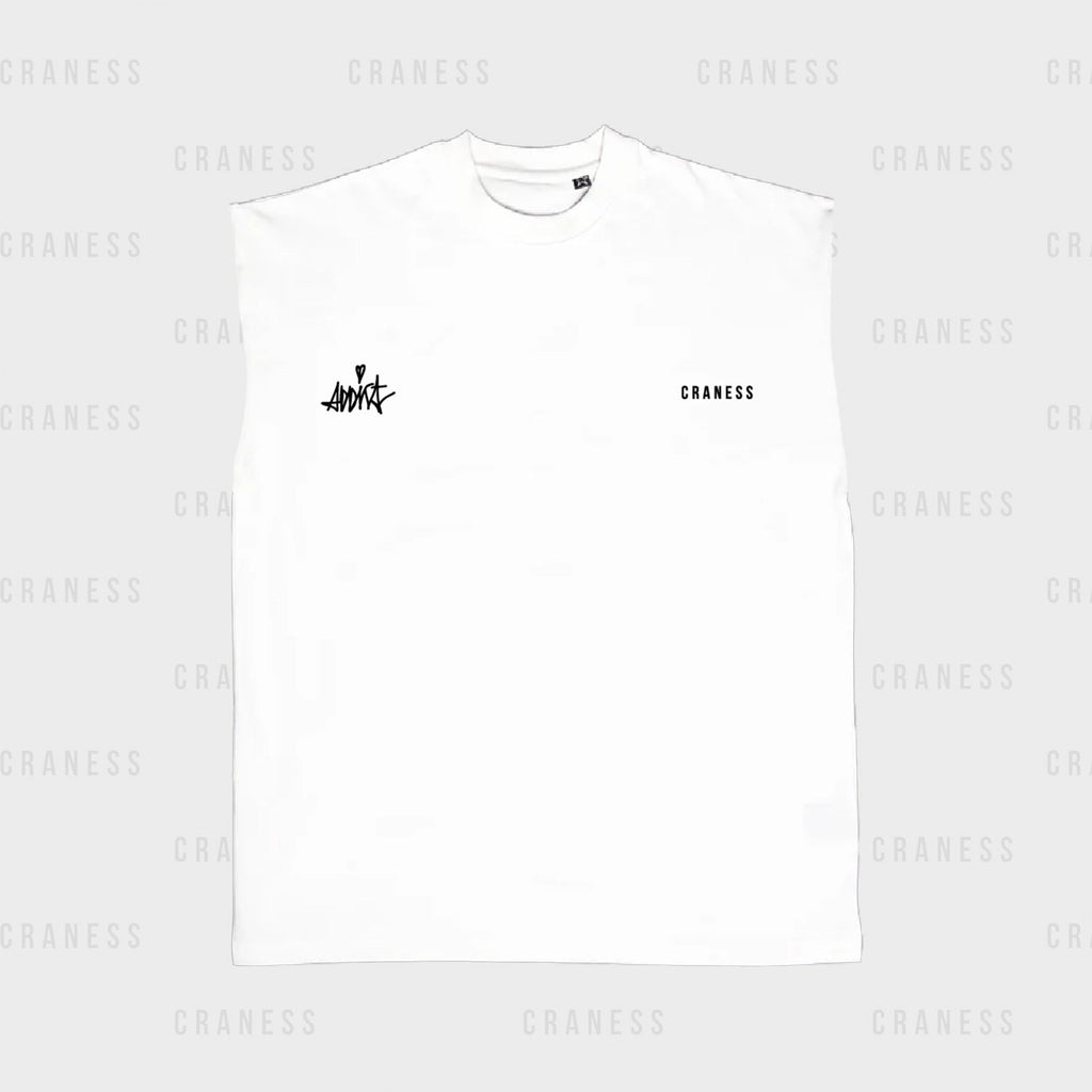 Craness x Addict Tanktop - bílý - skateshop Craness