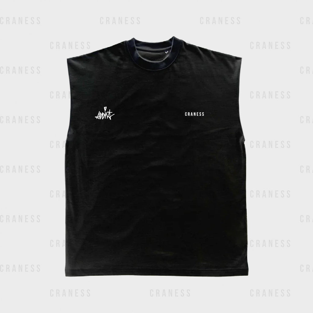 Craness x Addict Tanktop - černý - skateshop Craness