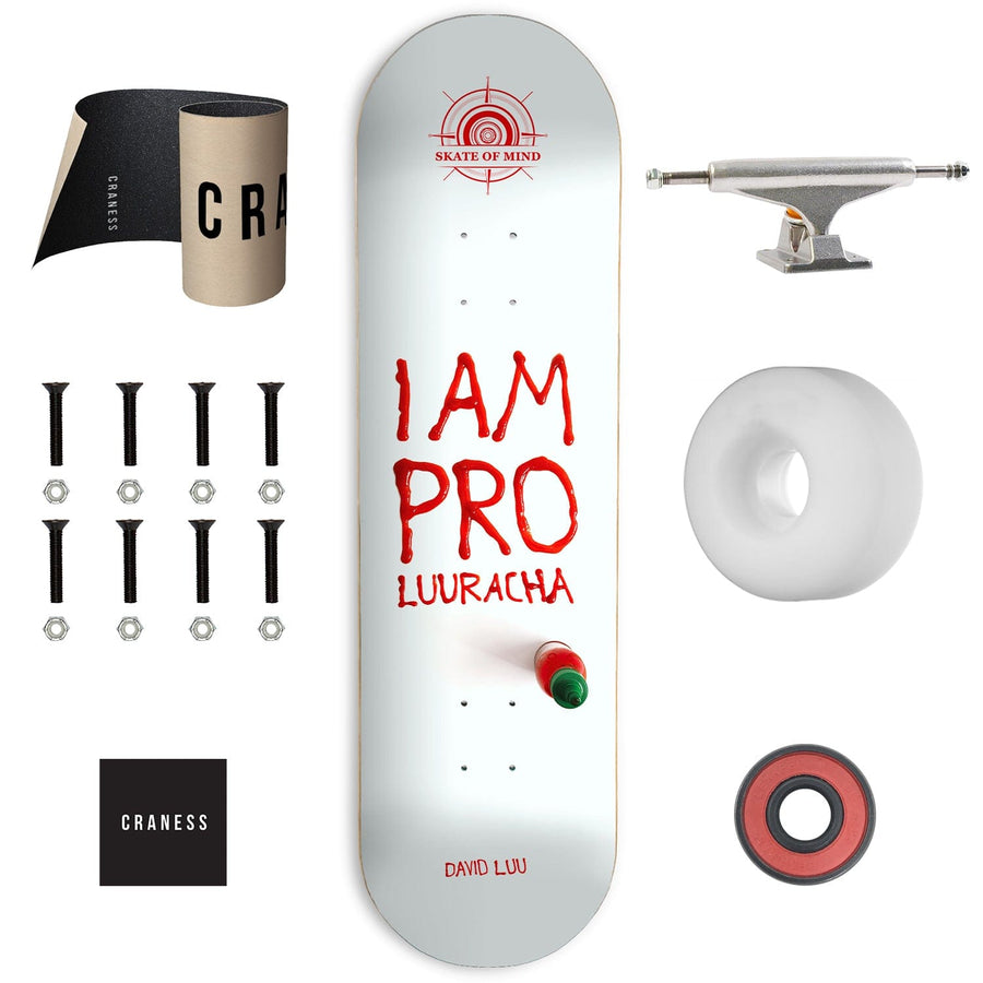 Skateboardový setup Davida Luu