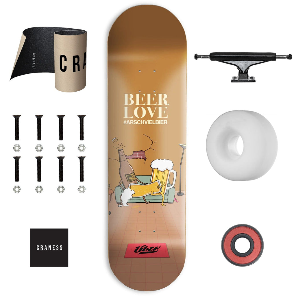 Skate Komplet Am ÜBER Beer Love Light Černé - skateshop Craness