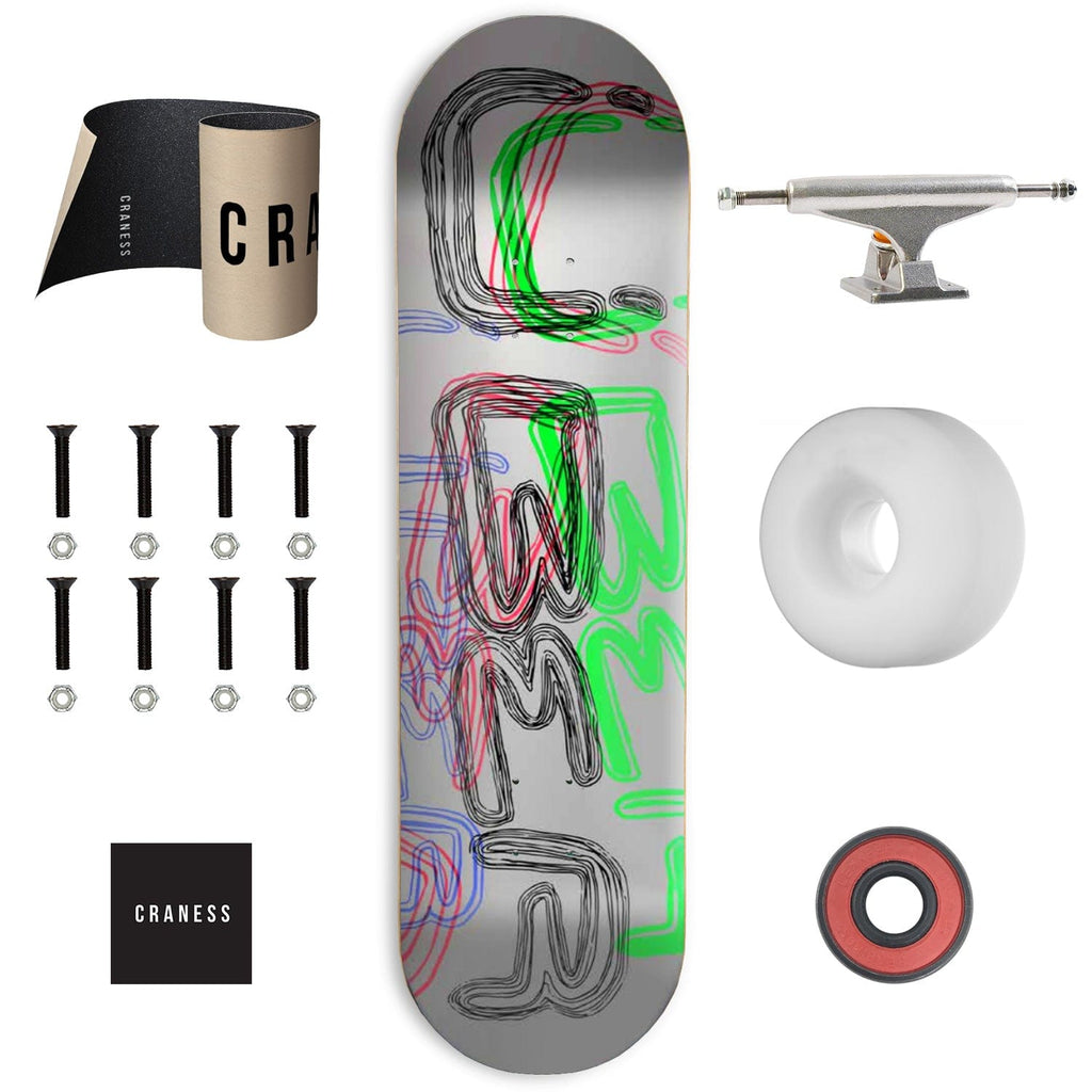 Skate Komplet Am ÜBER Scribble Stříbrné - skateshop Craness