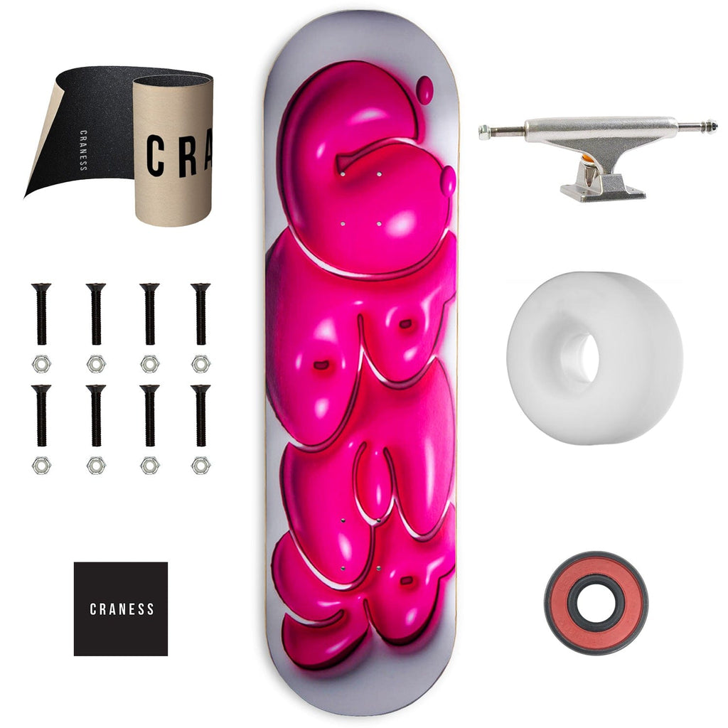 Skate Komplet Am ÜBER Throw Up Stříbrné - skateshop Craness