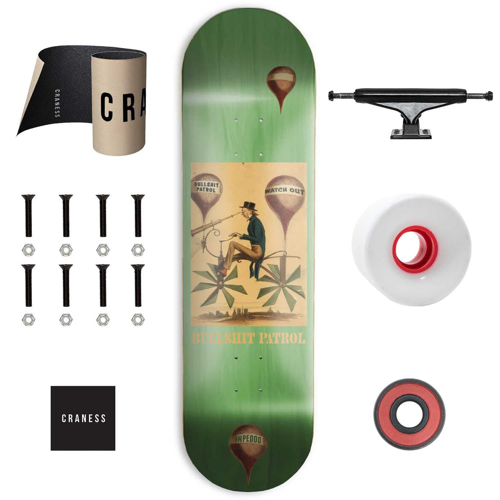 Skate Komplet Cruiser Inpeddo Patrol Green Černé - skateshop Craness