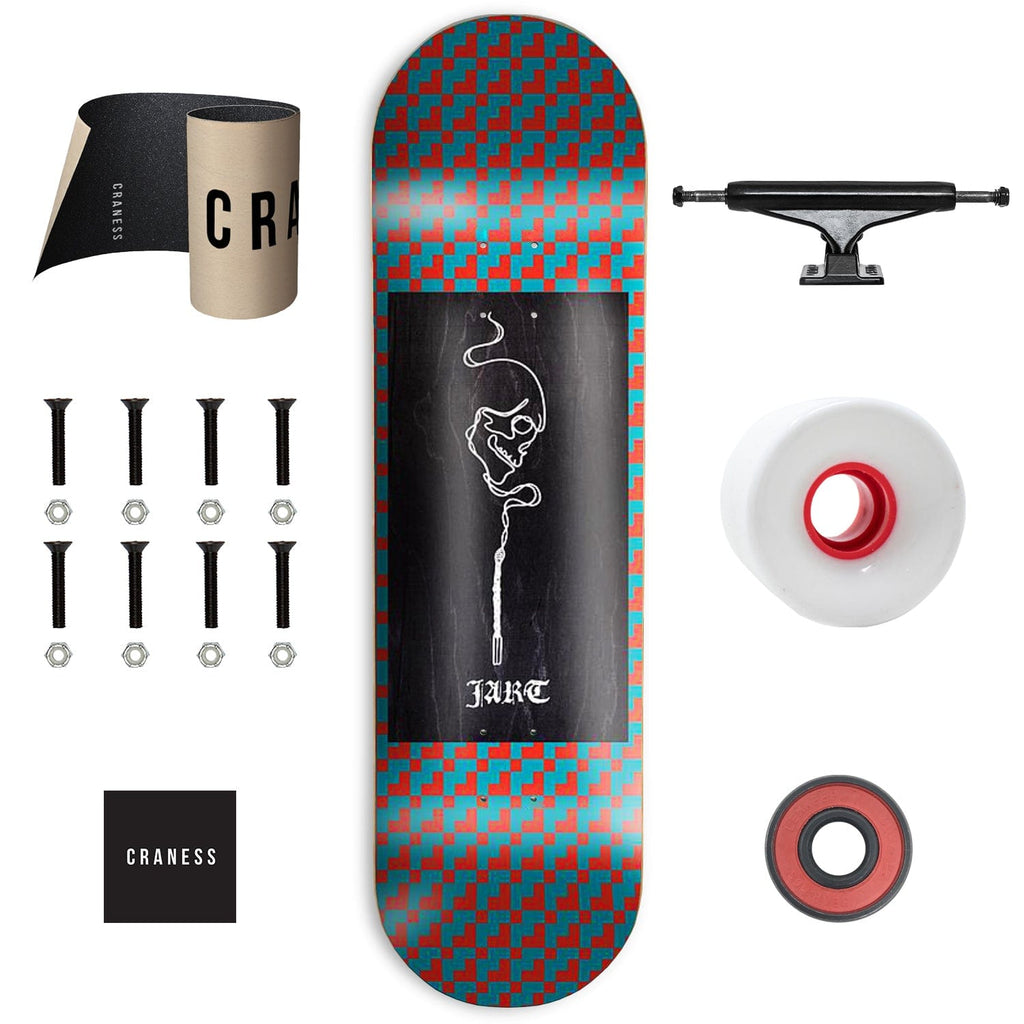 Skate Komplet Cruiser Jart Smoke Skull Černé - skateshop Craness