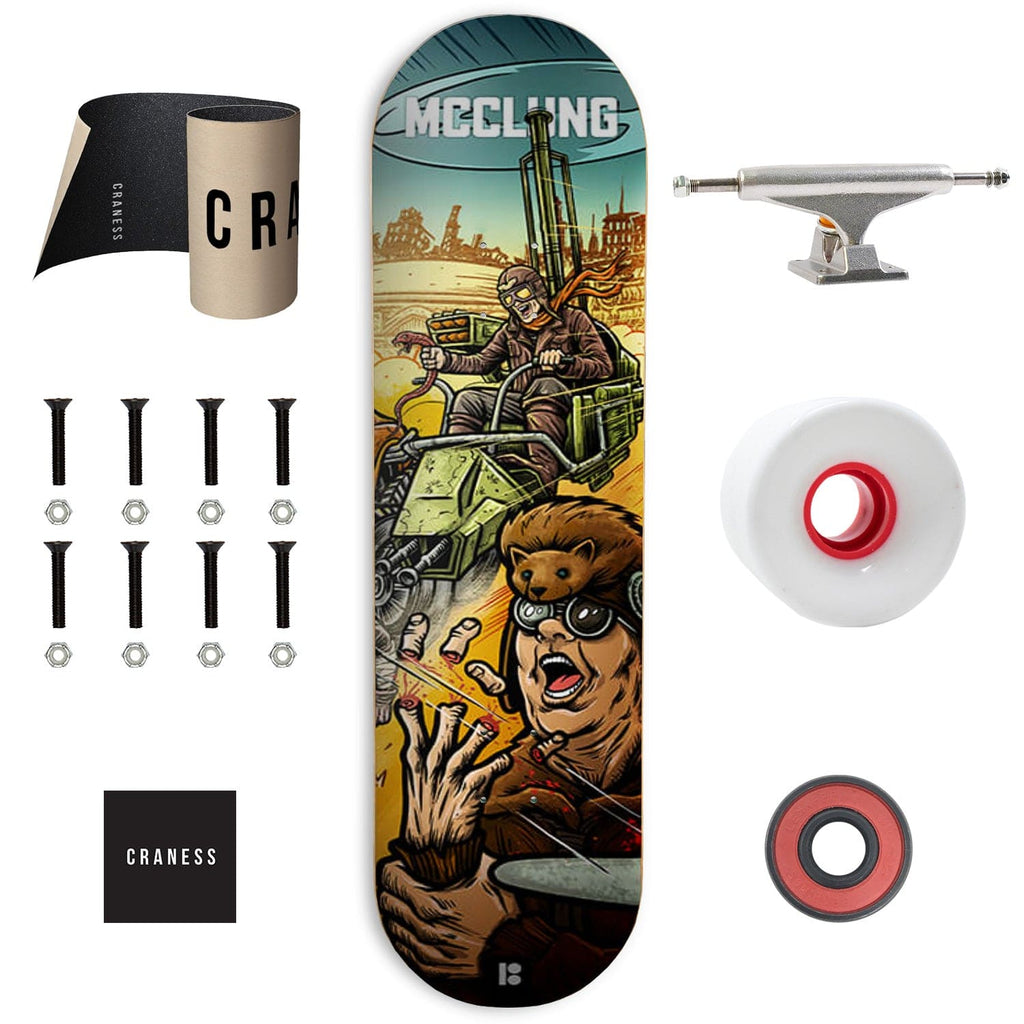 Skate Komplet Cruiser Plan B Mad Max Mcclung Stříbrné - skateshop Craness