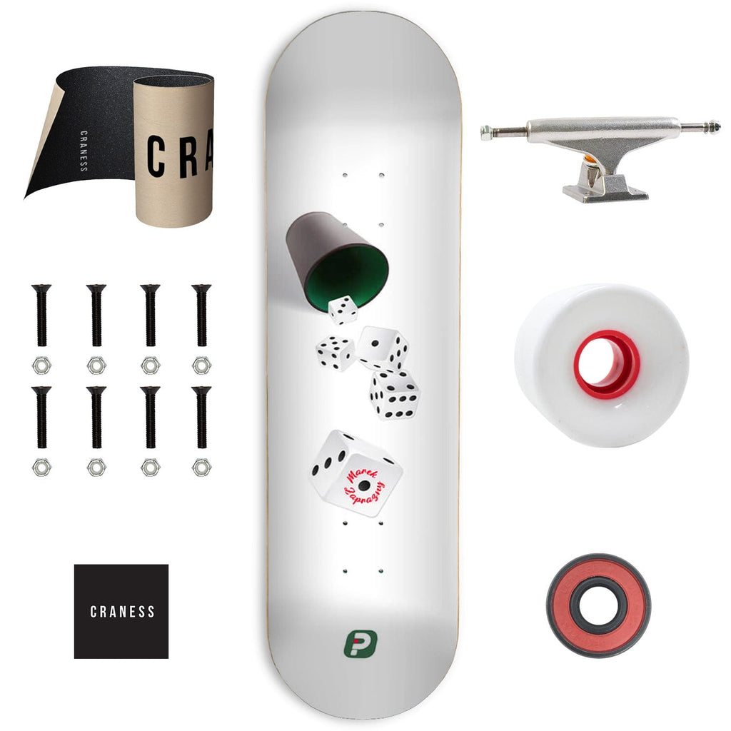 Skate Komplet Cruiser Player 5 Dice Stříbrné - skateshop Craness