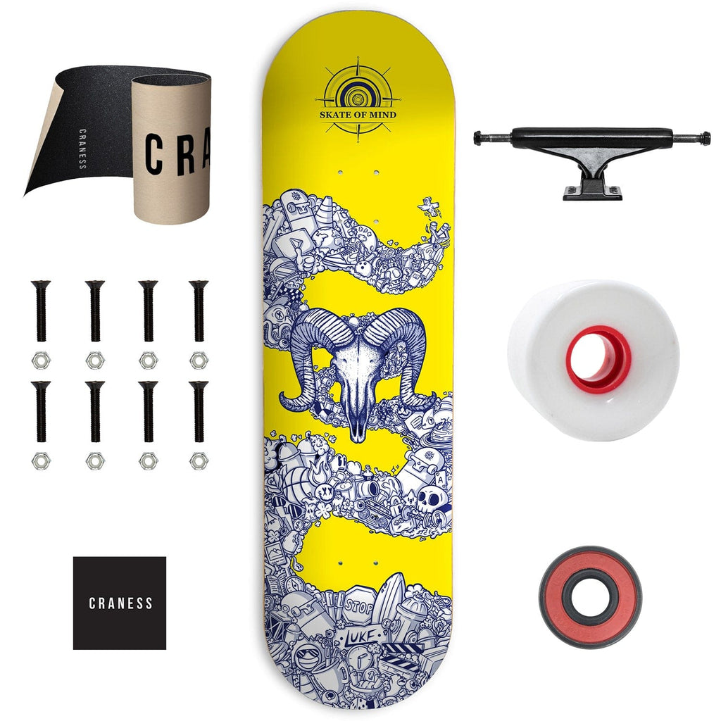 Skate Komplet Cruiser Skate of Mind Doodle Remake Černé - skateshop Craness