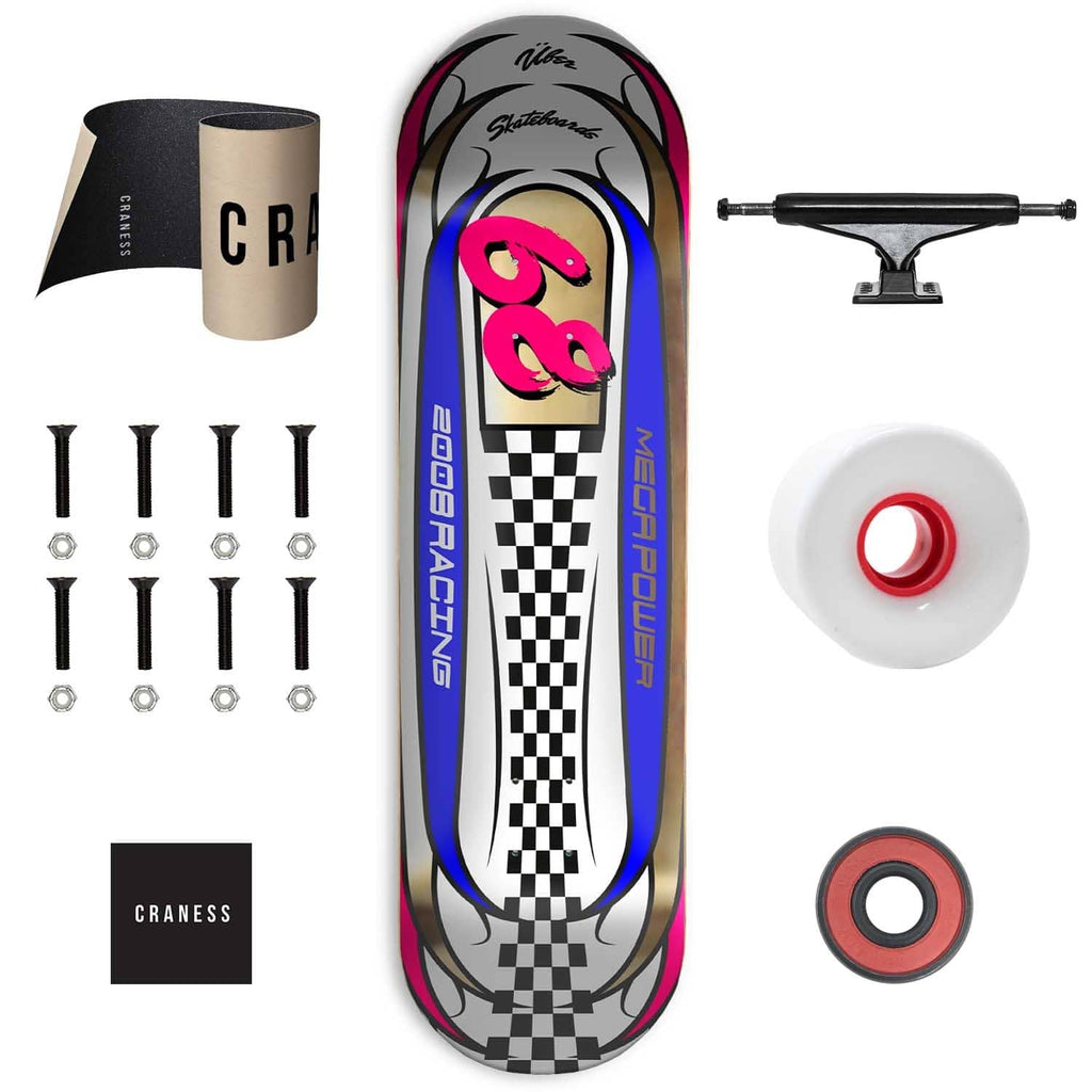 Skate Komplet Cruiser ÜBER Jetsky Racing 68 Mega Černé - skateshop Craness