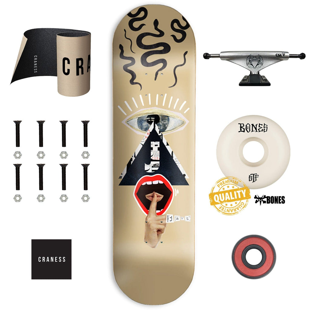 Skate Komplet Pro Jart Collage Brown - skateshop Craness