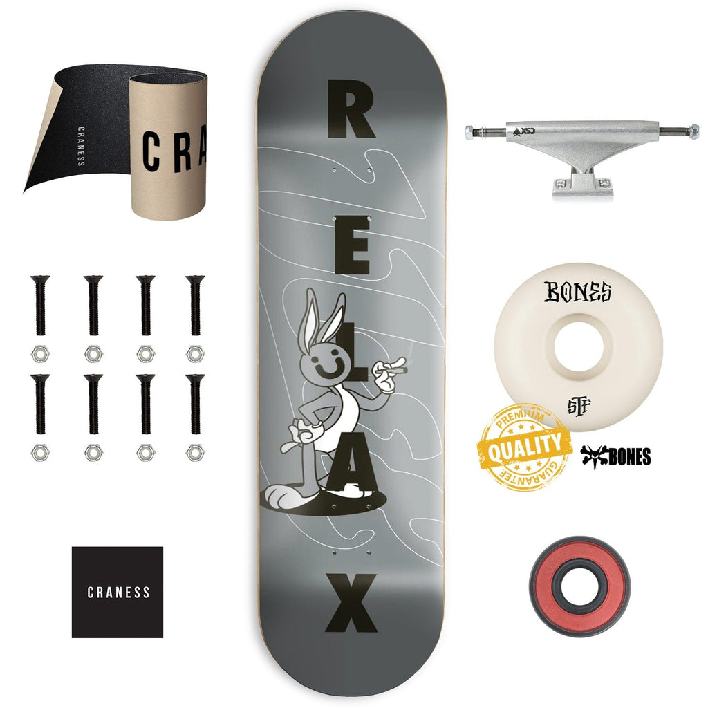 Skate Komplet Pro ÜBER Relax Black - skateshop Craness