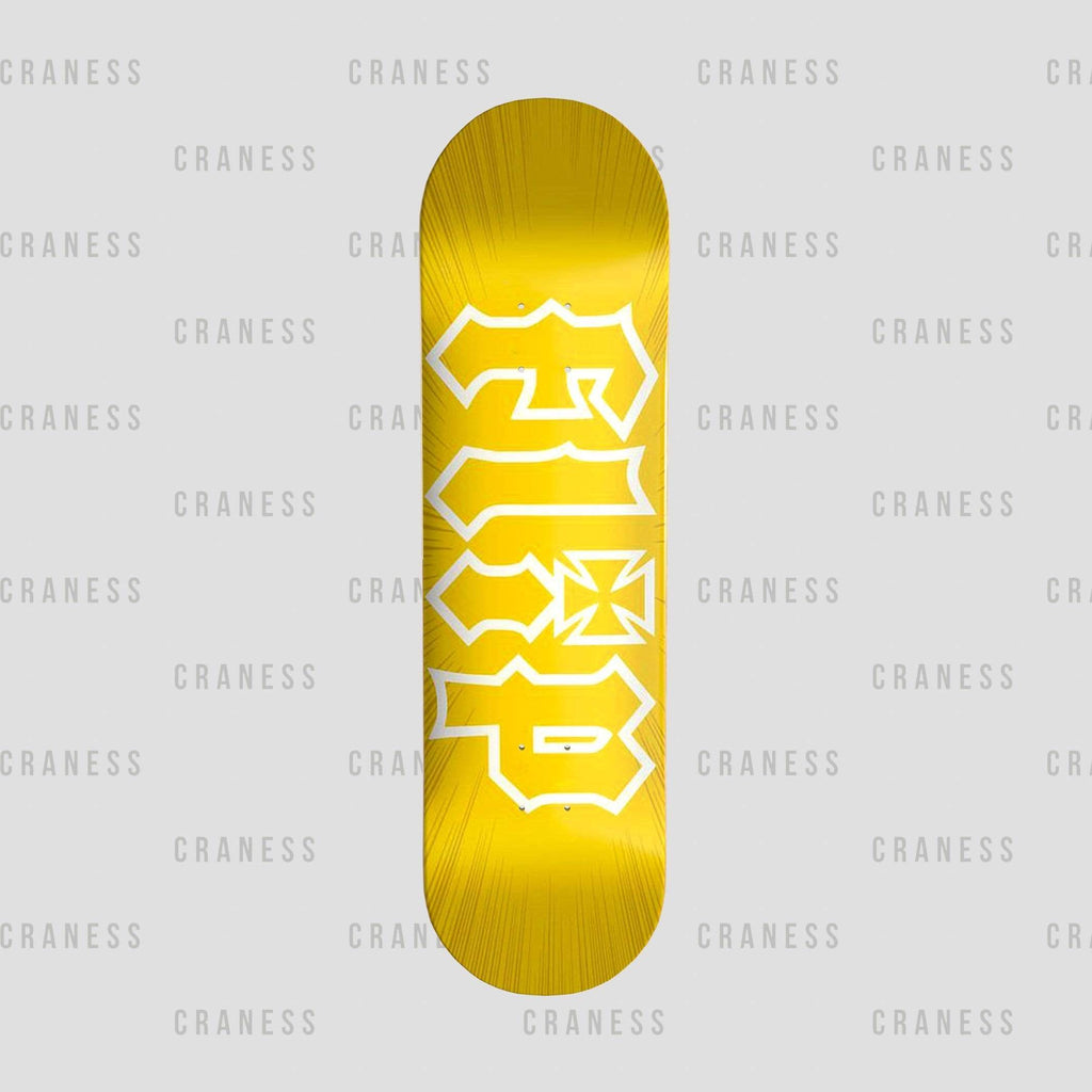 Flip skate deska HKD Burst Yellow 8.0 - skateshop Craness