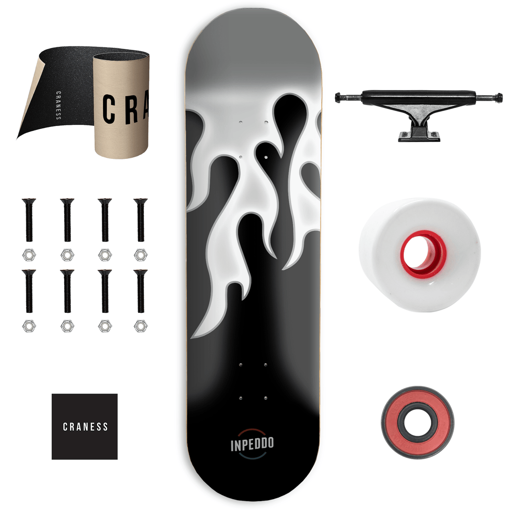 Skate Komplet Cruiser Inpeddo Flames Black Černé - skateshop Craness