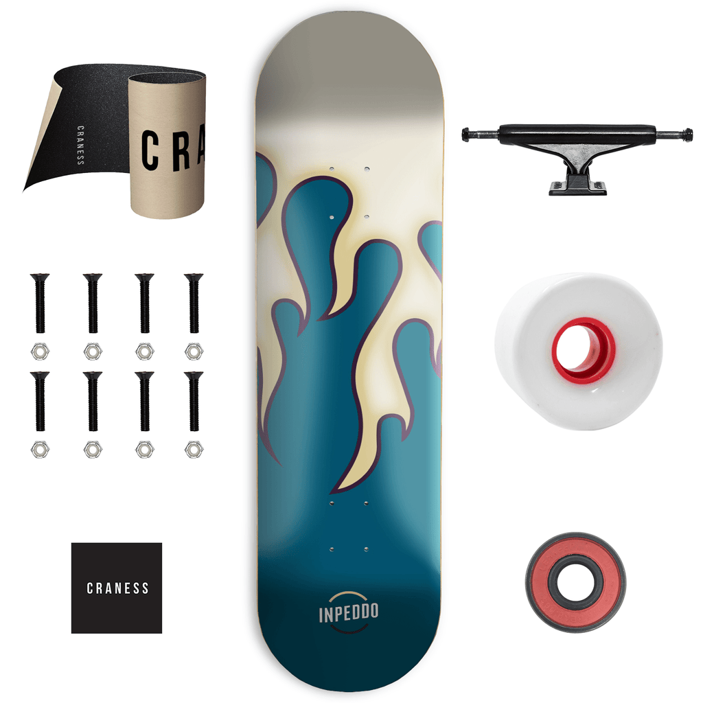 Skate Komplet Cruiser Inpeddo Flames Petrol Černé - skateshop Craness