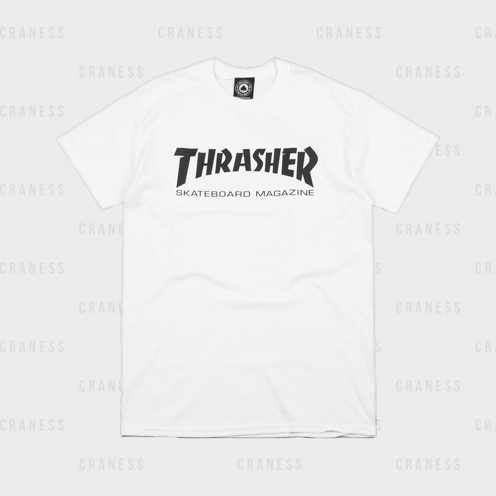 Thrasher tričko bílé Skate Mag - skateshop Craness