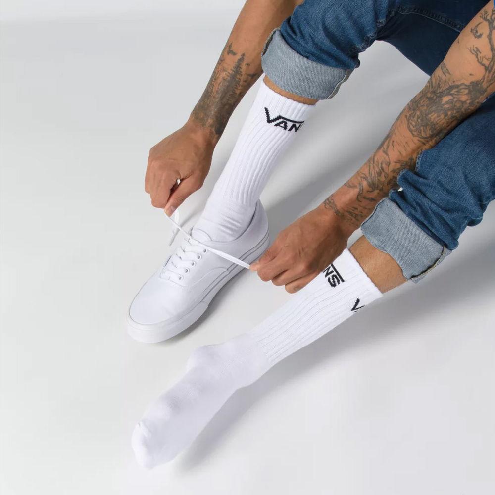 Vans ponožky Classic Crew Bílé - skateshop Craness